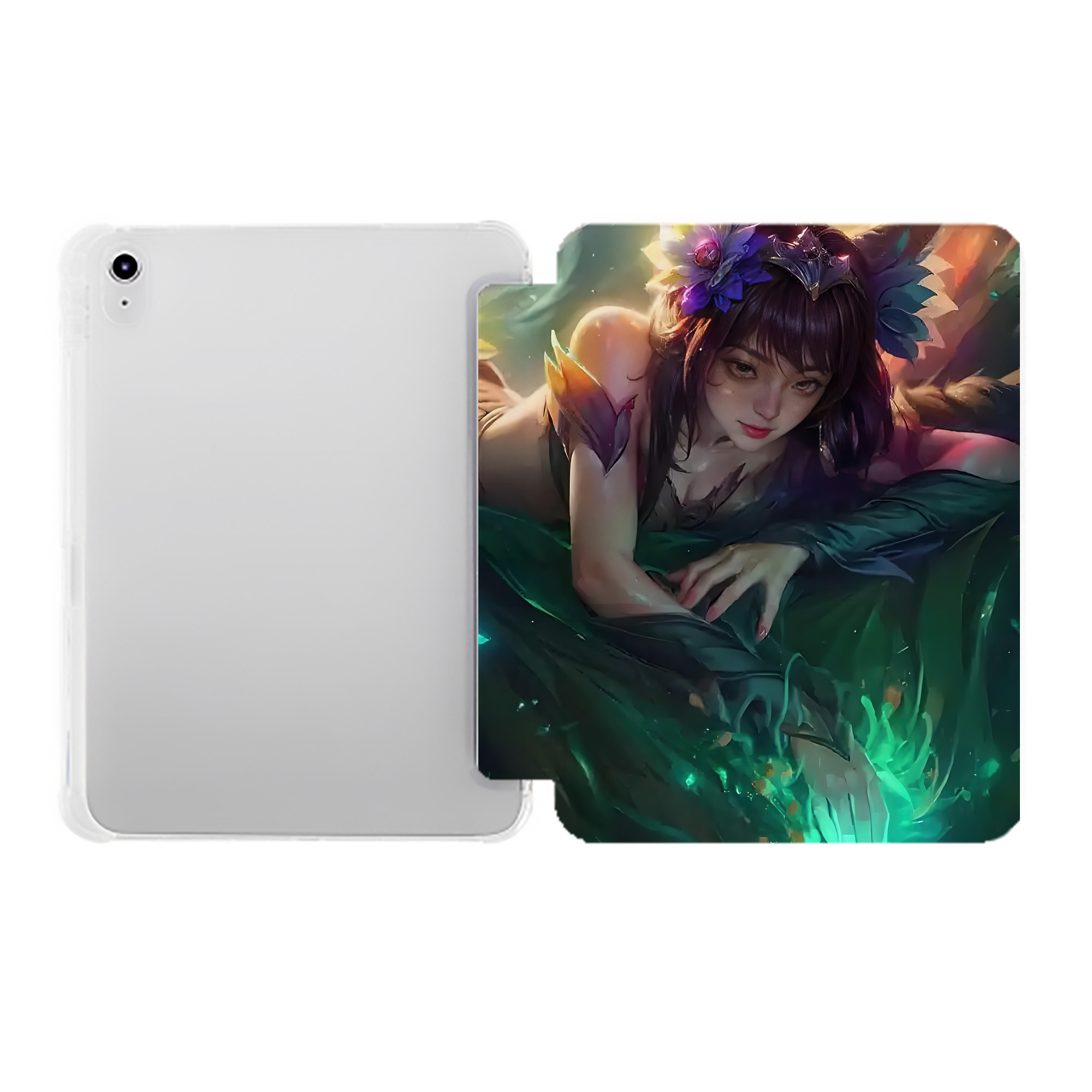 （画像用） リーグ・オブ・レジェンド League of Legends LOL IPad ケース ペン収納付き 三つ折りスタンド PUレザー×シリコン 対応機種9.5/10.5/10.9インチ